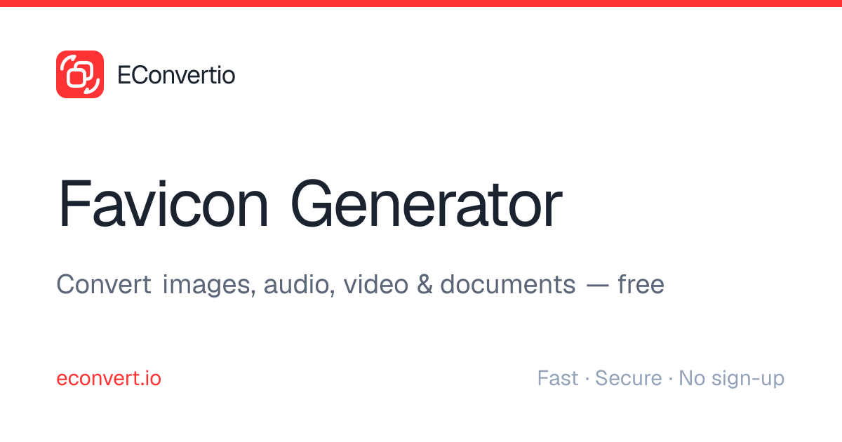 Favicon Generator — Free & Online | nettaio